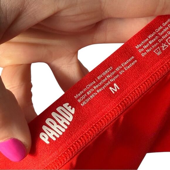 Parade Women’s Red Ultra Soft Re:Play Brief Underwear Panties - Picture 6 of 6